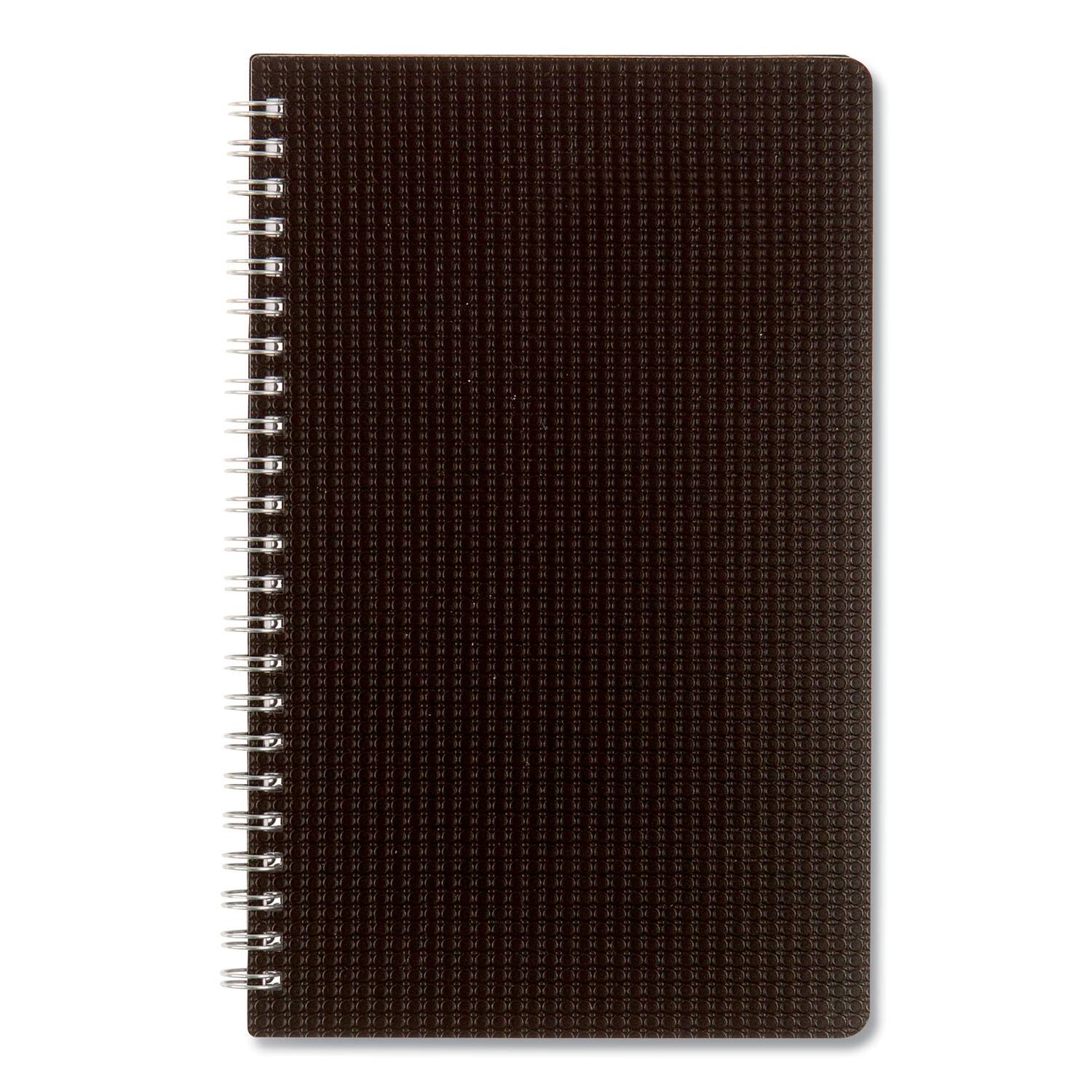 Left. Brownline - DuraFlex Weekly Planner 8 x 5 Black Cover 12 Month Jan to Dec 2026.