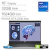 16" Display
32GB RAM
1024GB SSD
NVIDIA RTX 2000 Ada
Intel Core i7