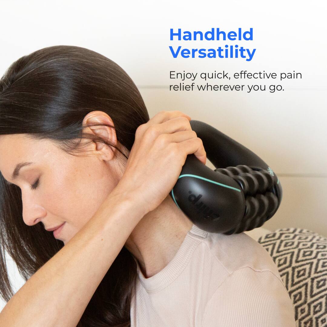 Handheld Versatility  
Enjoy quick, effective pain relief wherever you go.