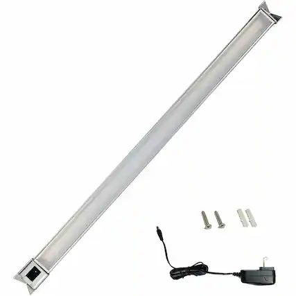 Front. Lorell - Lorell Under Cabinet Task Light 7 W LED Bulb Adjustable Angle.