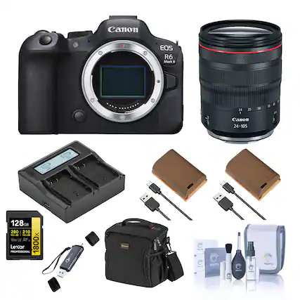 Canon EOS R6 Mark II
PACK
70 15 24 35 50 100% Canon 24-105 Lens
BATTERY PACK
128GB 280 210 MB/s 1800x Lexar PROFESSIONAL
PLACE
MOUNT
PRO OPTIC
adidas
Comp
PRO 2 FTIC