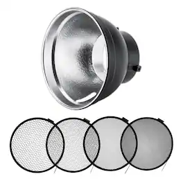 Flashpoint - 7" Bowens Reflector With Grid Kit