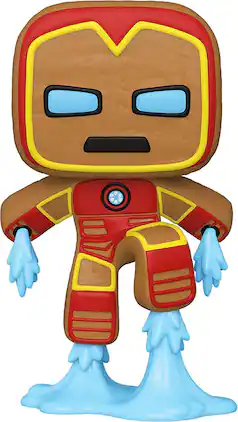 Marvel Funko Holiday POP Vinyl Figure | Gingerbread Iron Man - Red