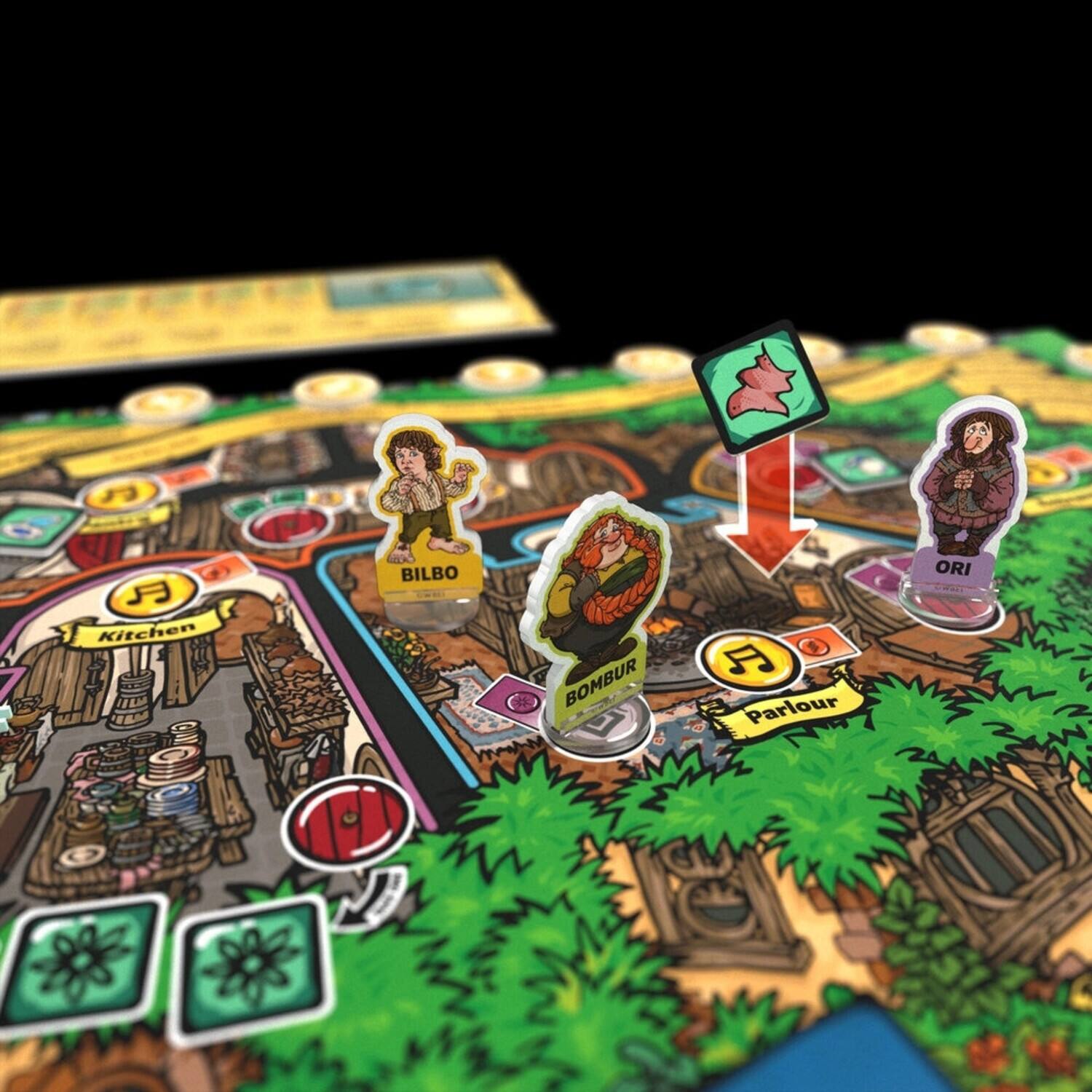 - Kitchen
- Bilbo
- Bombur
- Parlour
- Ori