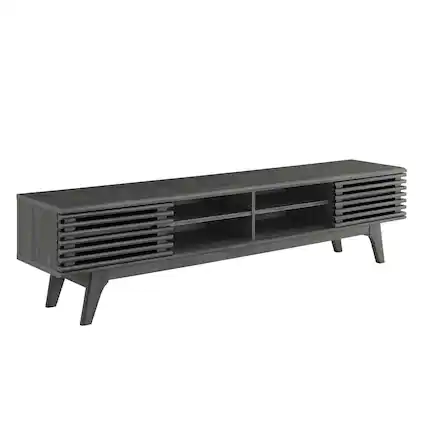 Front. Modway - Render 70" Entertainment Center TV Stand by Modway - Charcoal.