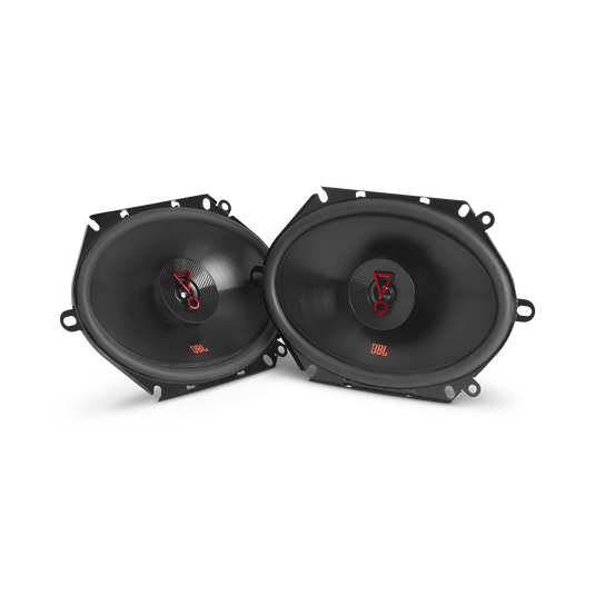 JBL - STAGE3 8627 5” x 7”/6” x 8” Custom-fit two way car audio speaker - Black