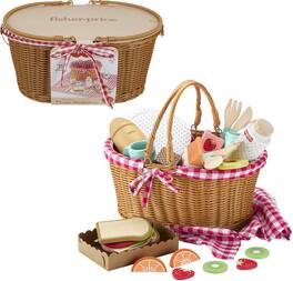 Fisher Price - Wooden Picnic Basket 31-Piece Set - COLLECTIBLES - Multicolor