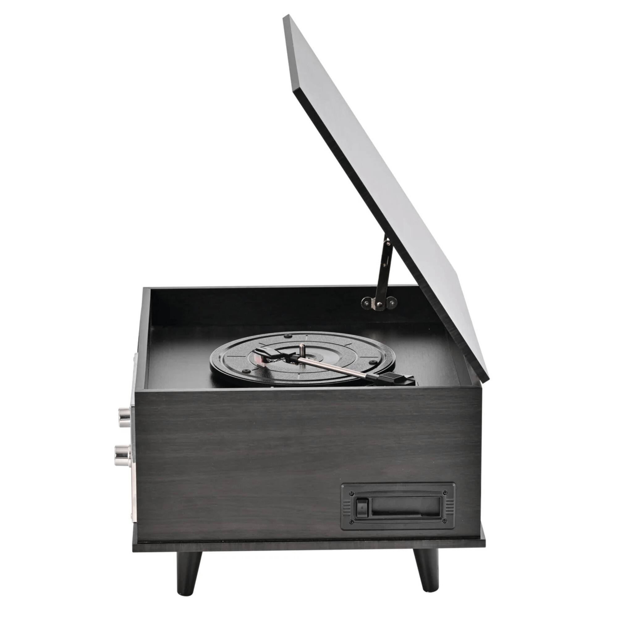 Left. Victor Audio - Monroe 8-in-1 Music Center - Graphite.