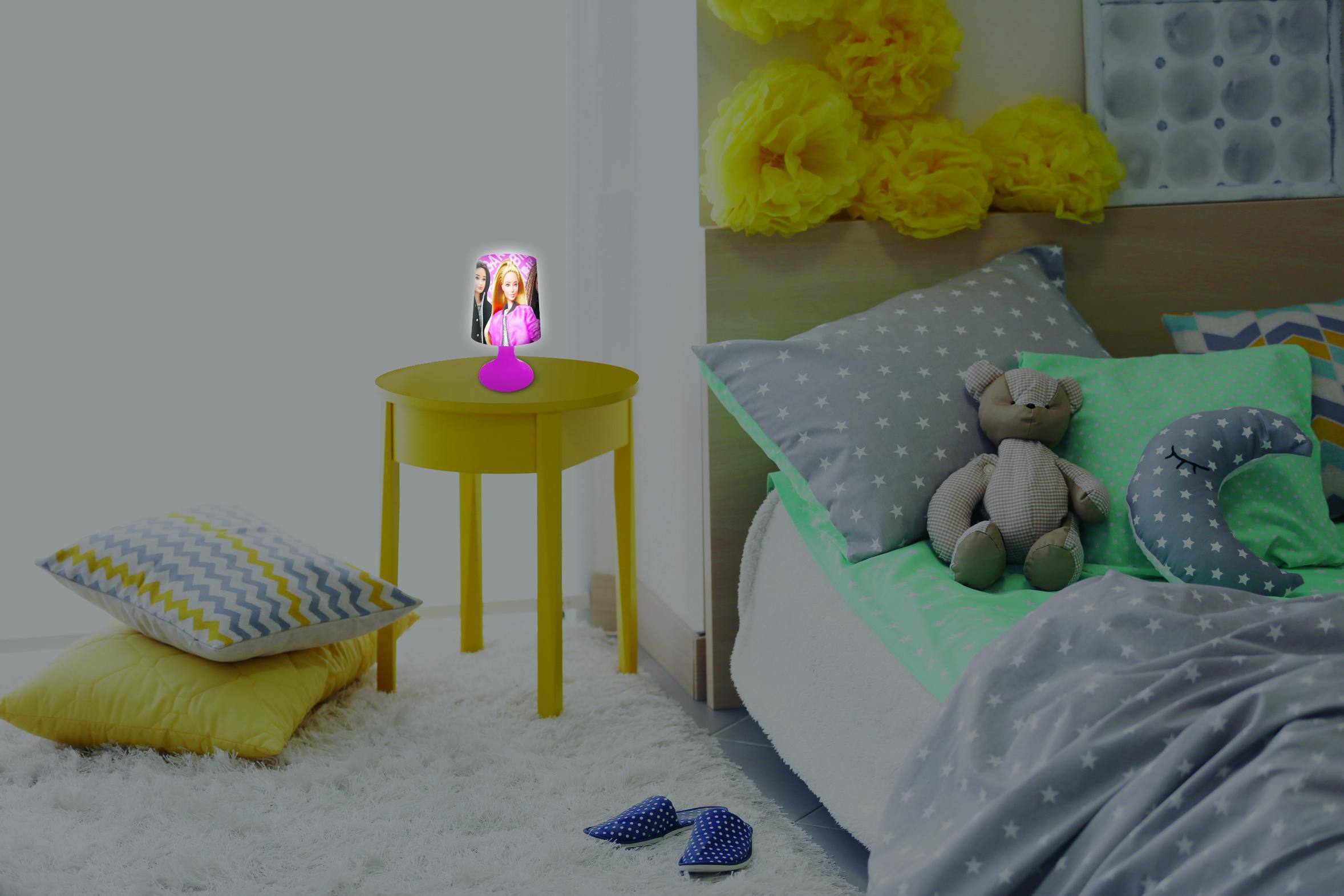 Alt View 9. Lexibook - Barbie Wireless Mini Bedside Lamp and Nightlight.