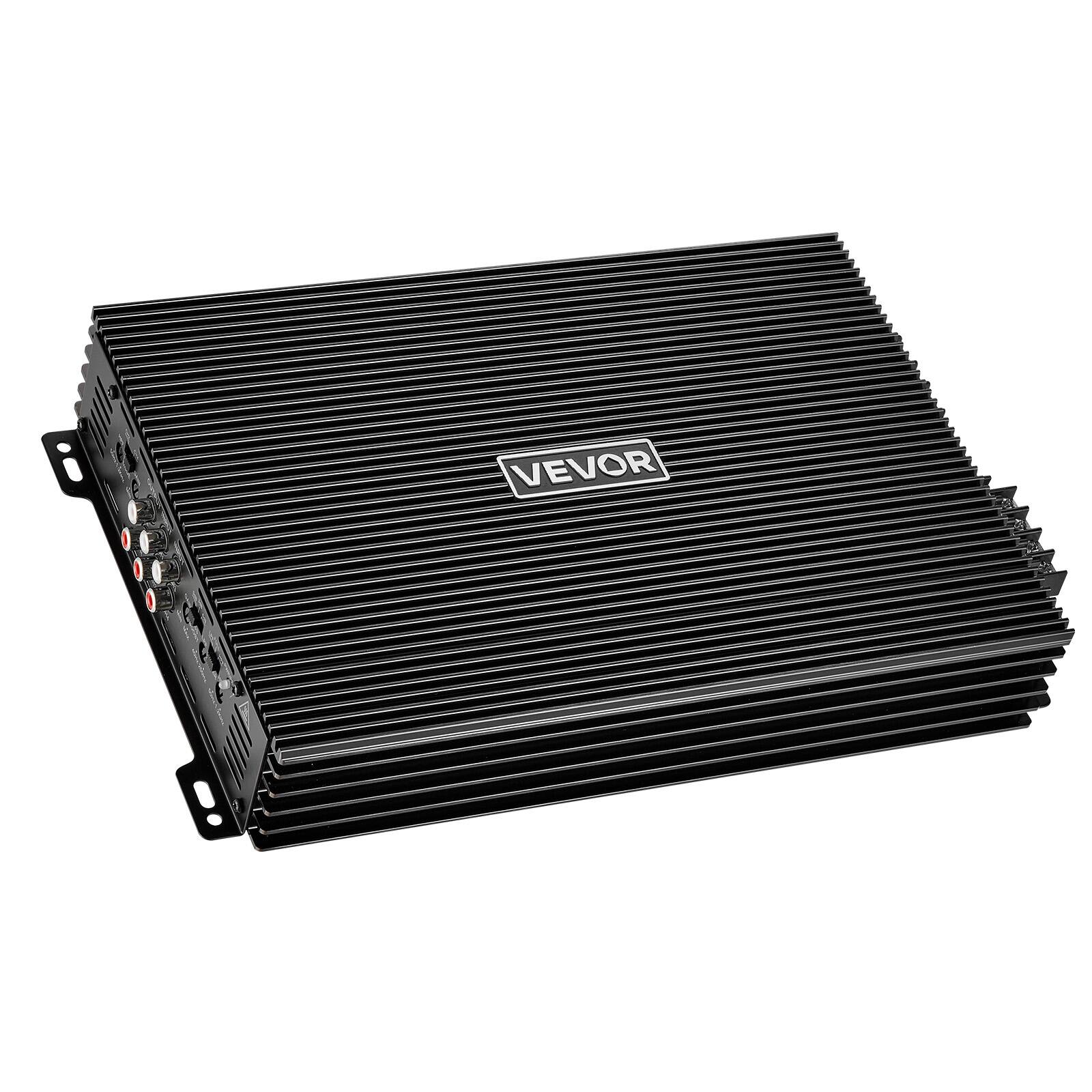 Alt View 5. VEVOR - 4 Channel Car Audio Amplifier 2 Ohm Stable Bridgeable Class A/B Full Range Amp Max Power 4 x 200W @ 4 Ohm / 4 x 400W - Titanium Gray.