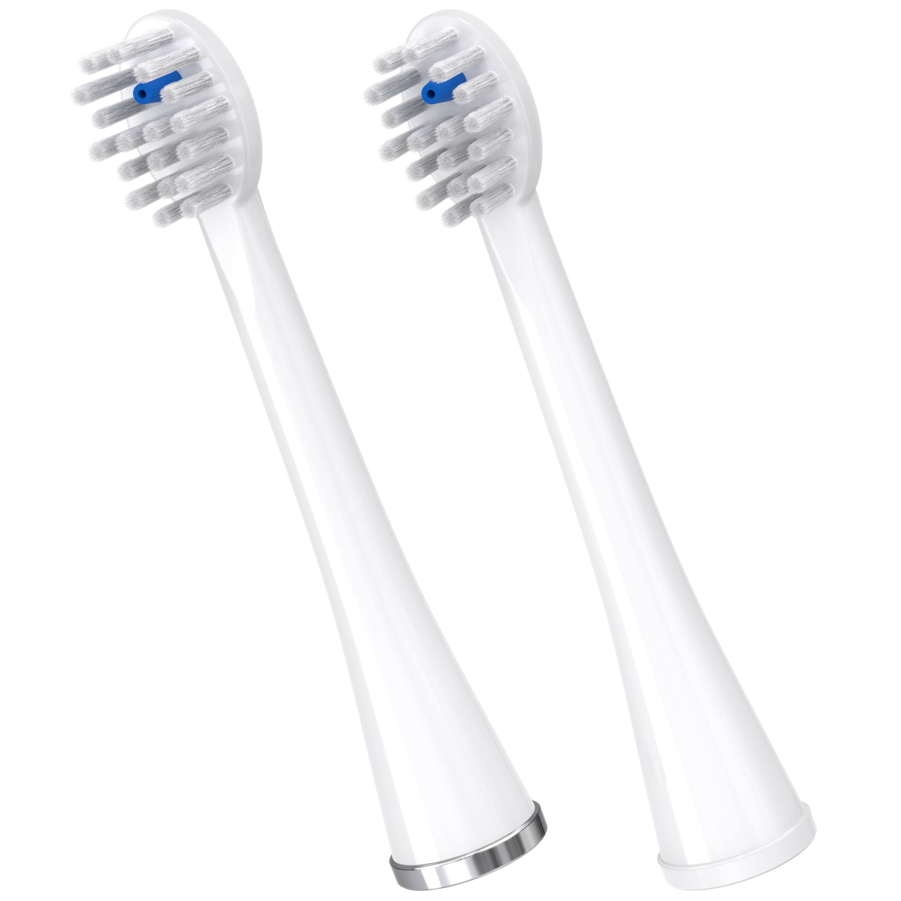 Waterpik - Genuine Compact Replacement Brush Heads for Sonic-Fusion Flossing Electric Toothbrush, 2 Count - White