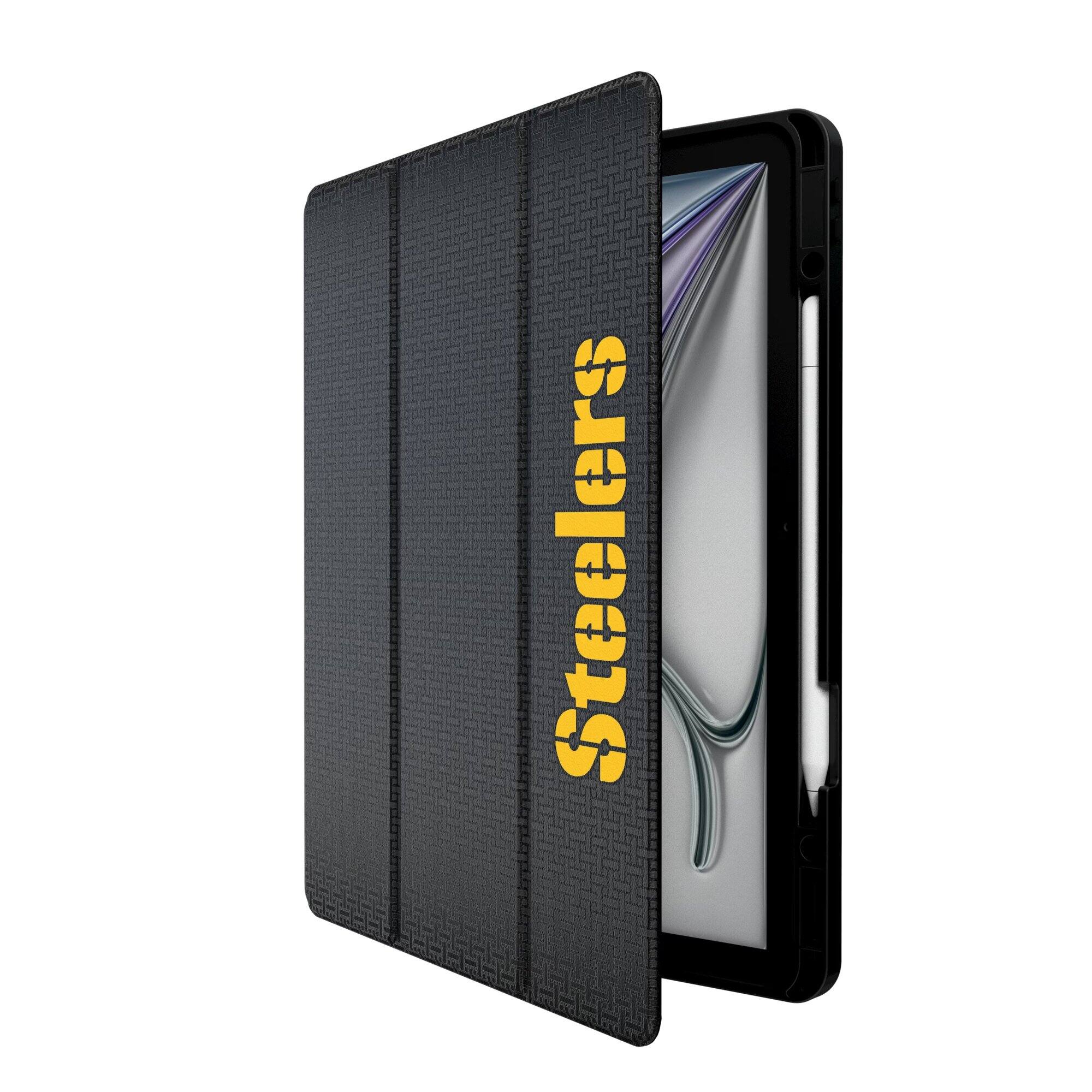 Alt View 1. Keyscaper - Pittsburgh Steelers iPad Case - 13in Pro M4 - Black.