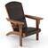 Front. Costway - Patio Adirondack Chair with Rattan Padded Seat Wide Armrests & Hidden Cupholder - Brown,Mix Brown.