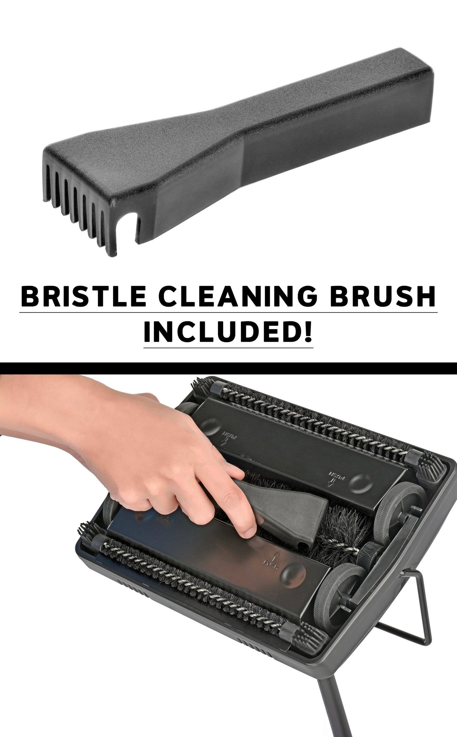 BRISTLE CLEANING BRUSH INCLUDED!