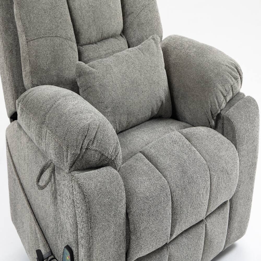 Alt View 4. Ropilly - Ropilly 180 degree lay flat lift chair, electric lift chair for elderly with dual motors - White.