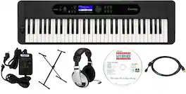 Casio - CTS400 EPA Pack with Stand, Adapter, and Headphones