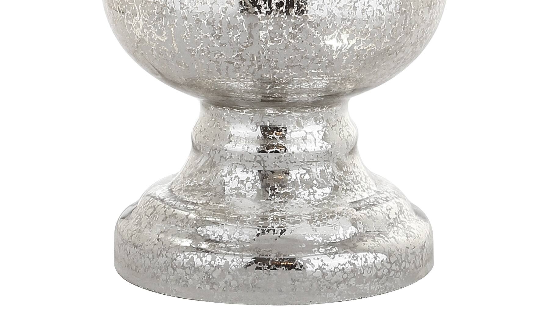 Alt View 7. Jonathan Y - Genie 28.5" Glass LED Table Lamp, Mercury Silver (Set of 2) - Mercury Silver.
