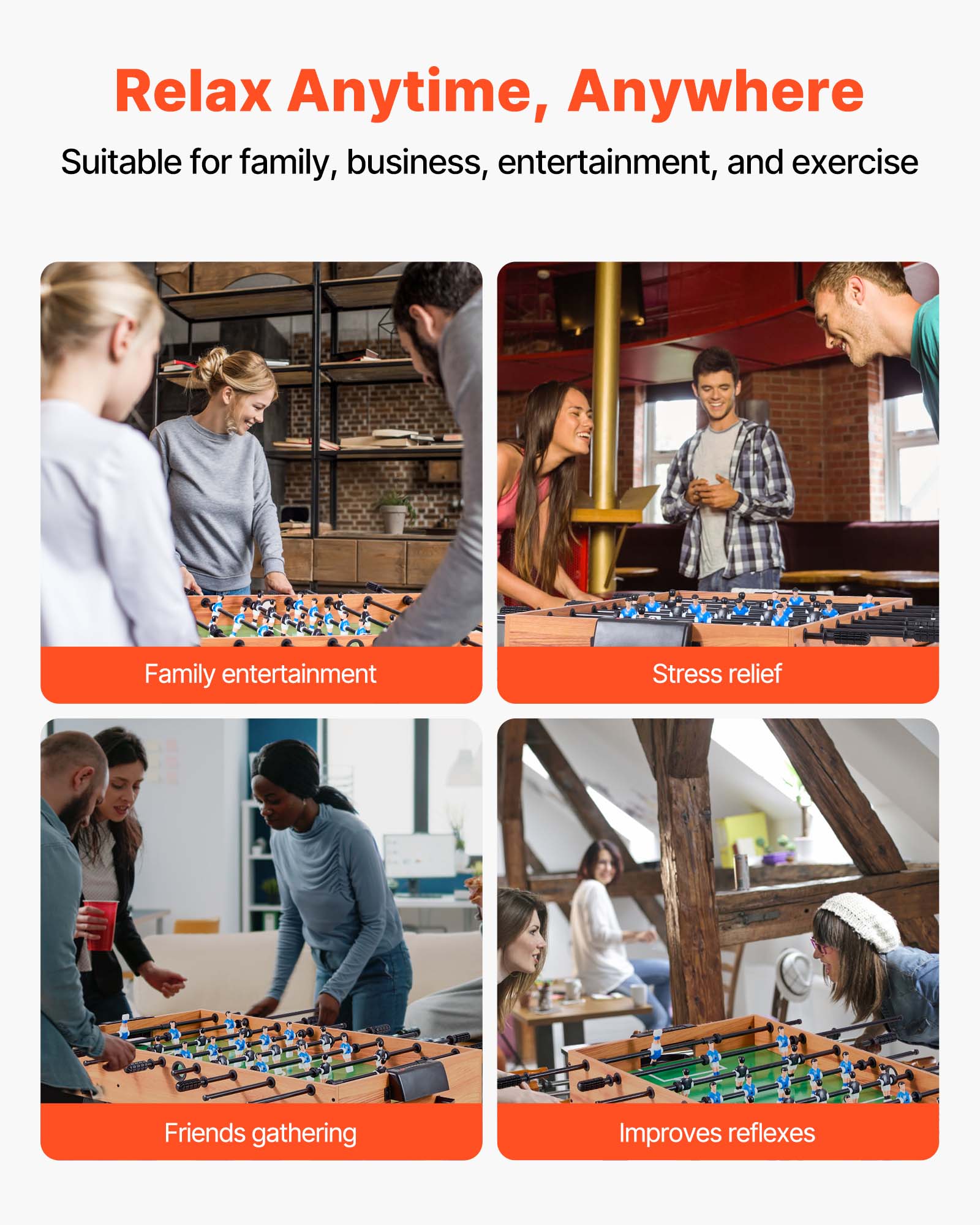 Relax Anytime, Anywhere

Suitable for family, business, entertainment, and exercise

- Family entertainment
- Stress relief
- Friends gathering
- Improves reflexes