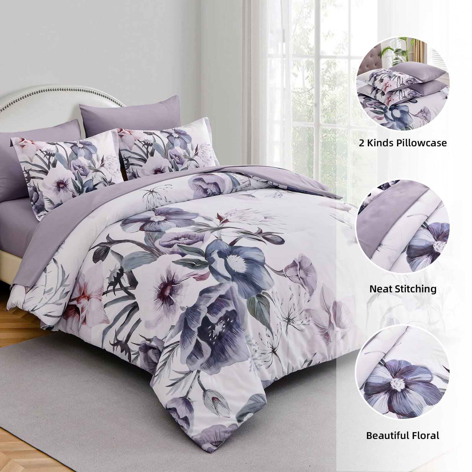 2 Kinds Pillowcase  
Neat Stitching  
Beautiful Floral