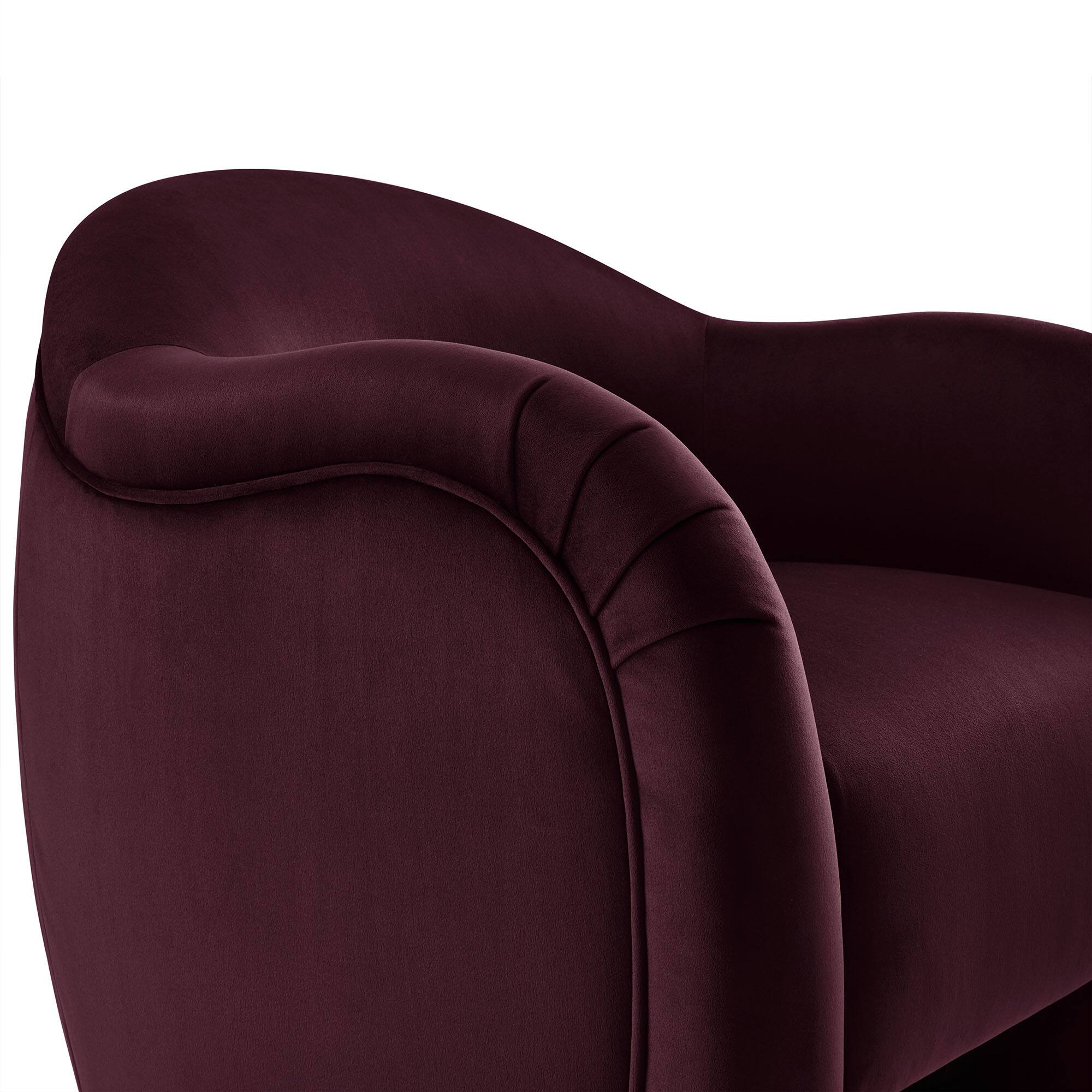 Alt View 5. Modway - Compose Performance Velvet Accent Chair by Modway - Mulberry.