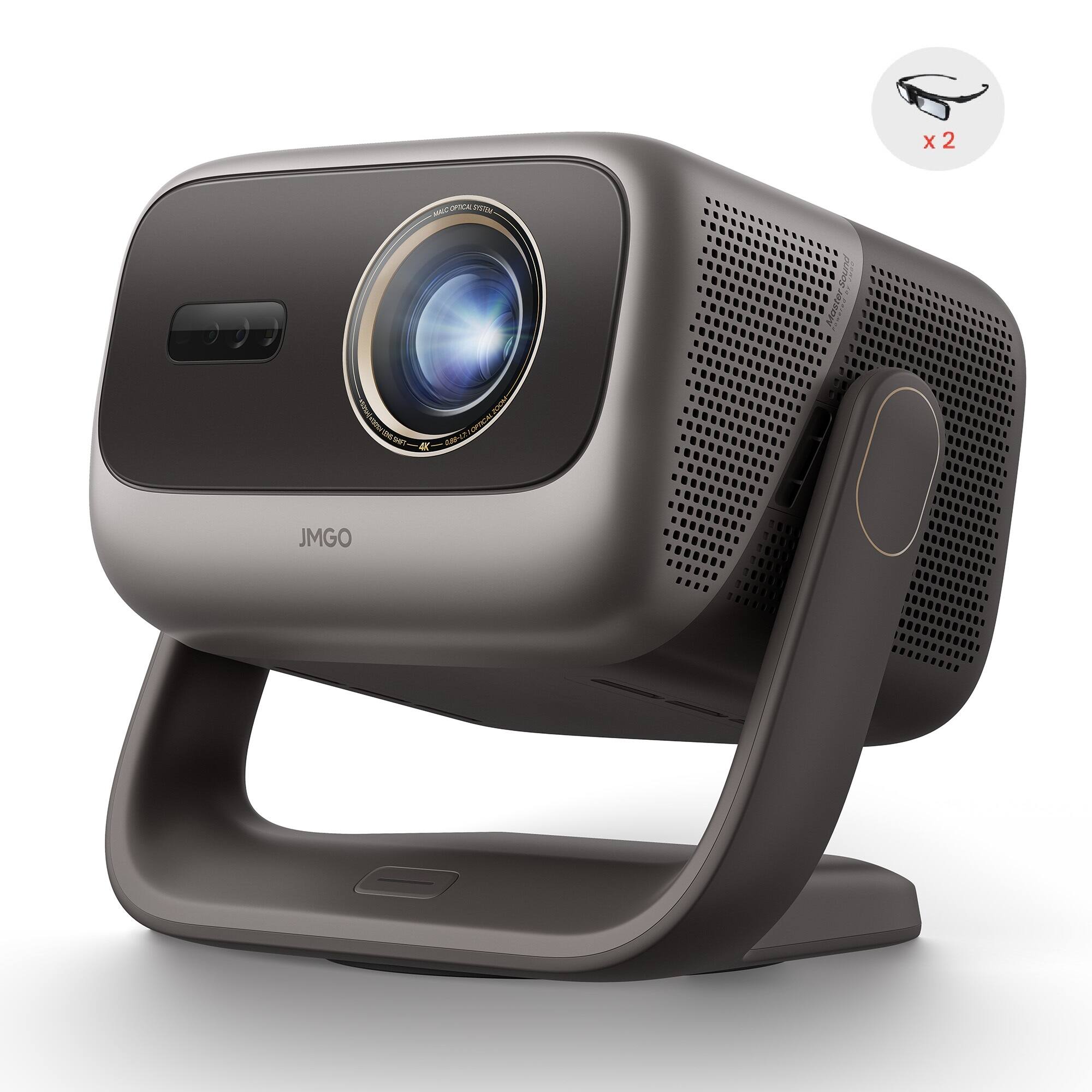 JmGO - N3 Ultimate 4K UHD Triple Laser Projector Google TV 5800 ISO Lumens Dolby Vision 1.7x Optical Zoom Home Cinema - Black