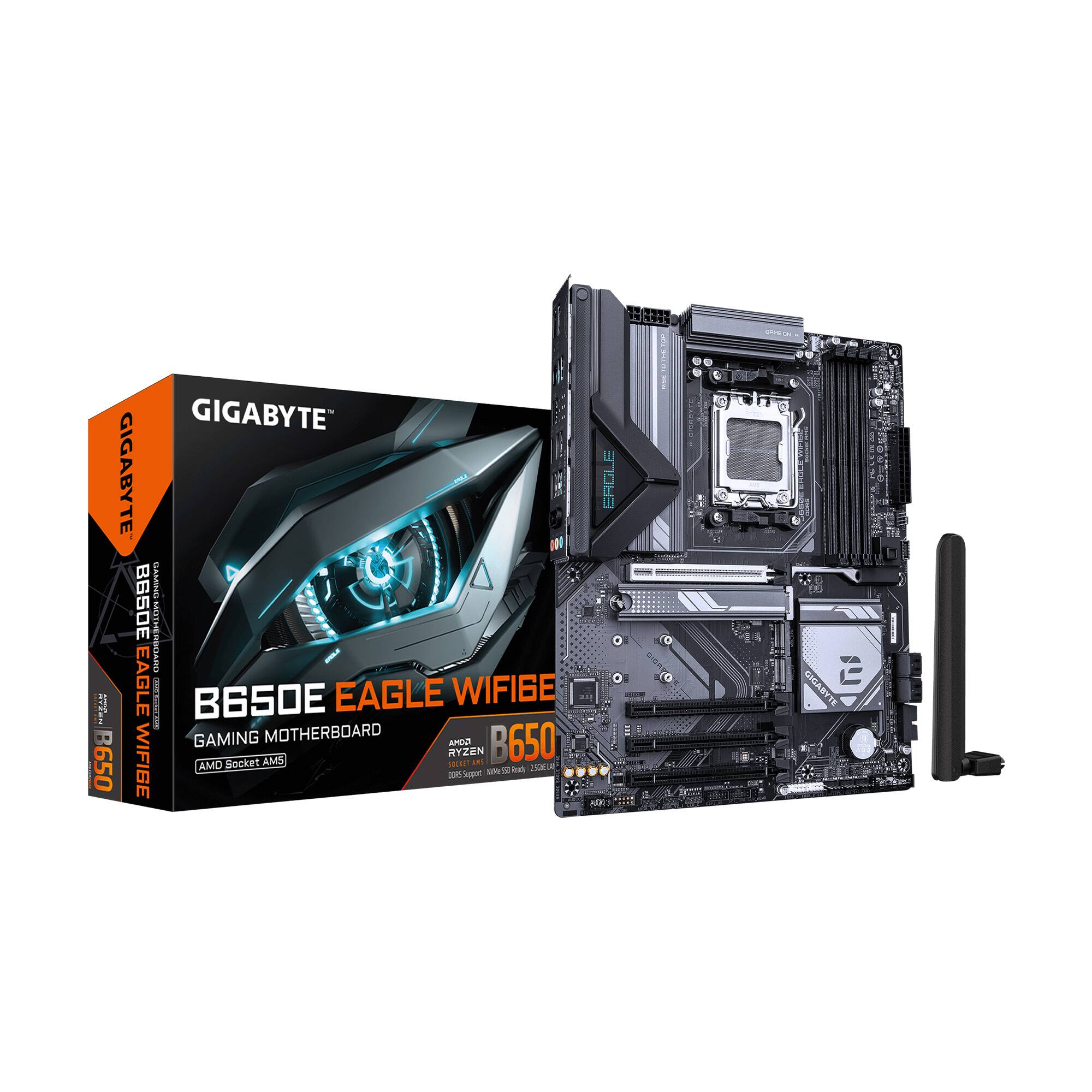 GIGABYTE B650E EAGLE WIFI Gaming Motherboard  
AMD Socket AM5  
Wi-Fi 6E  
DDR5 Support  
PCIe 5.0 x16  
PCIe 4.0 x4  
PCIe 4.0 x4  
PCIe 4.0 x4  
PCIe 4.0 x4  
PCIe 4.0 x4  
PCIe 4.0 x4  
PCIe 4.0 x4  
PCIe 4.0 x4  
PCIe 4.0 x4  
PCIe 4.0 x4  
PCIe 4.0 x4  
PCIe 4.0 x4  
PCIe 4.0 x4  
PCIe 4.0 x4  
PCIe 4.0 x4  
PCIe 4.0 x4  
PCIe 4.0 x4  
PCIe 4.0 x4  
PCIe 4.0 x4  
PCIe 4.0 x4  
PCIe 4.0 x4  
PCIe 4.0 x4  
PCIe 4.0 x4  
PCIe 4.0 x