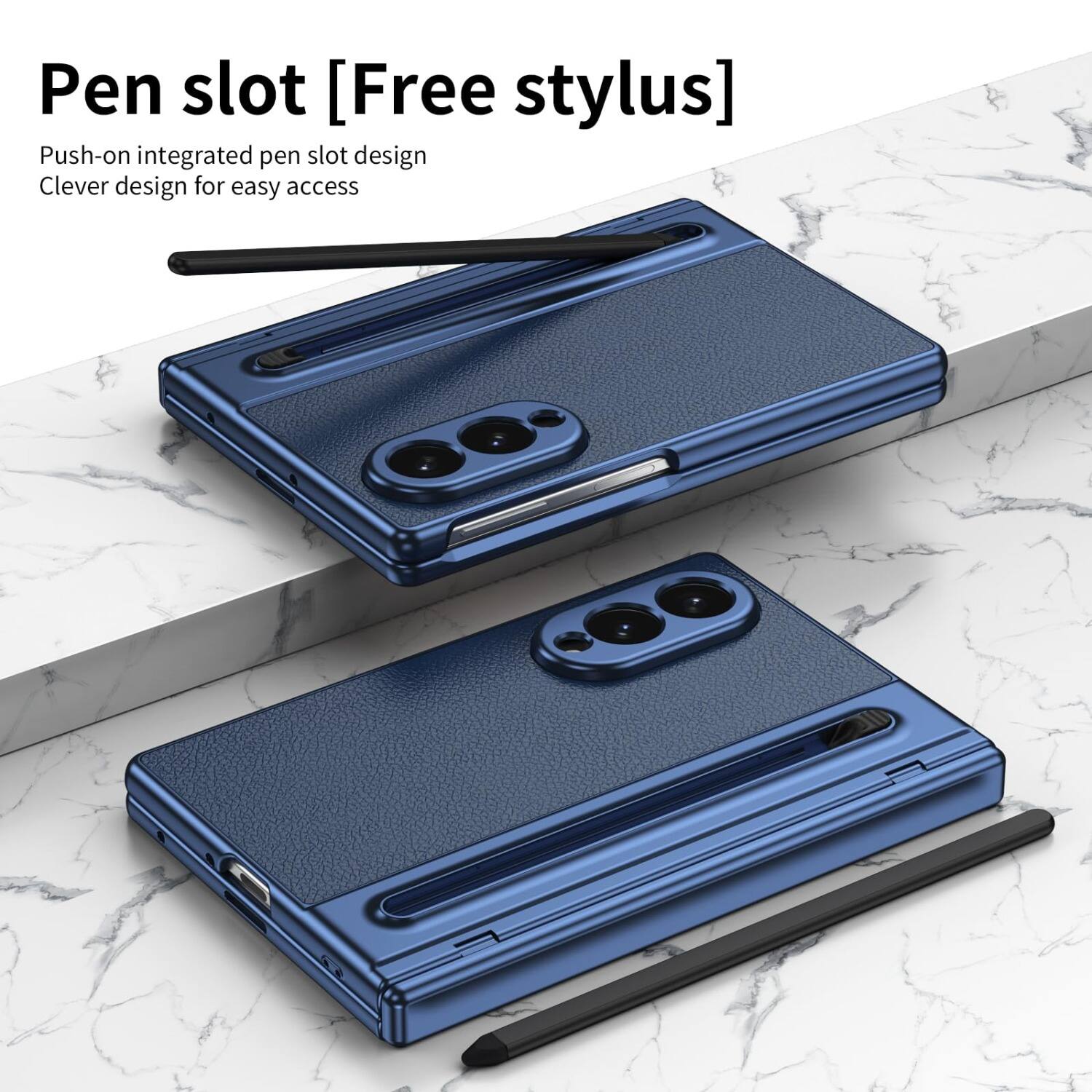 Pen slot [Free stylus]  
Push-on integrated pen slot design  
Clever design for easy access
