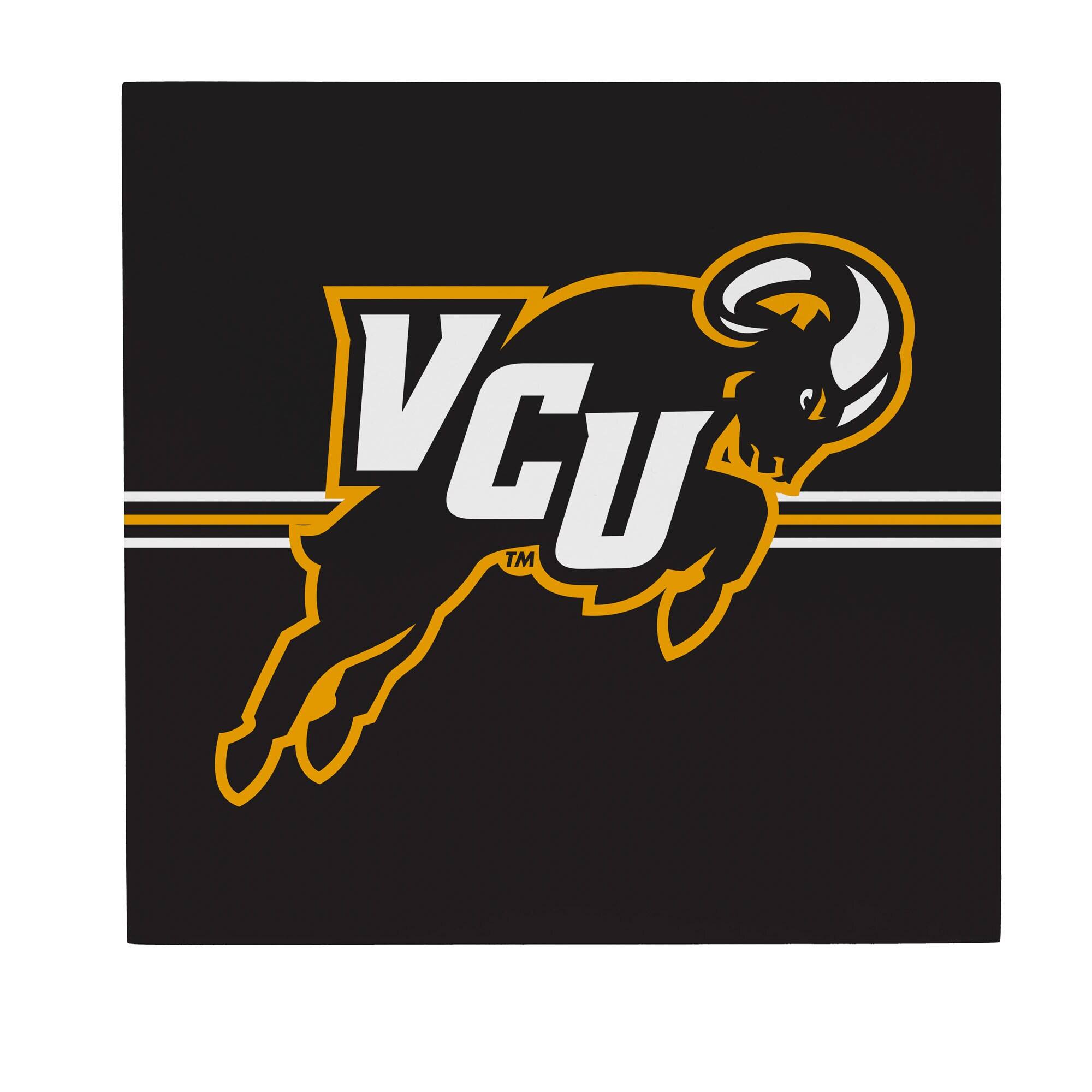 Front. Evergreen Enterprises - VCU Rams 12" x 12" Wood Wall Sign - Multicolor.