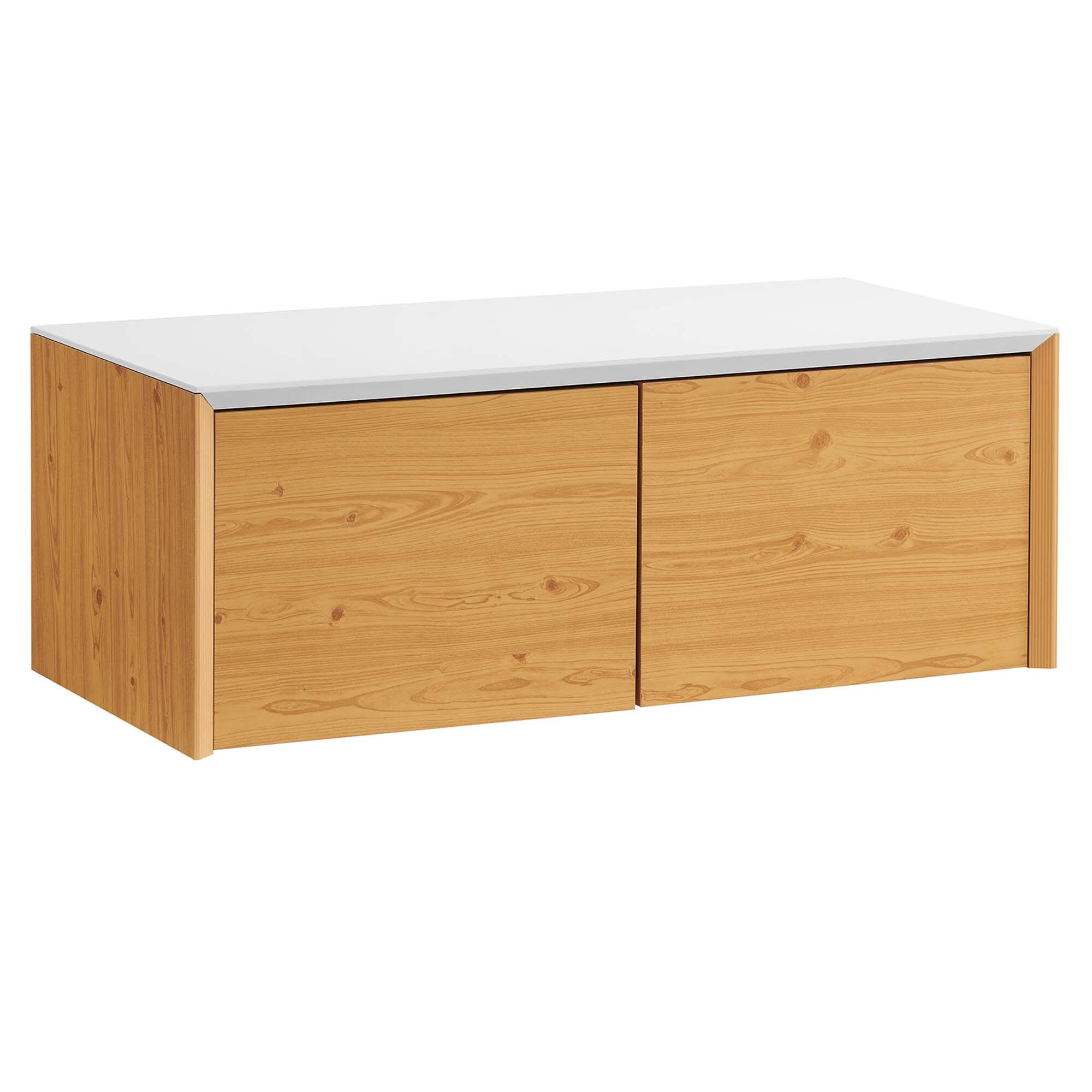 Angle. Modway - Kinetic Wall-Mount Office Storage Cabinet by Modway - White Natural.