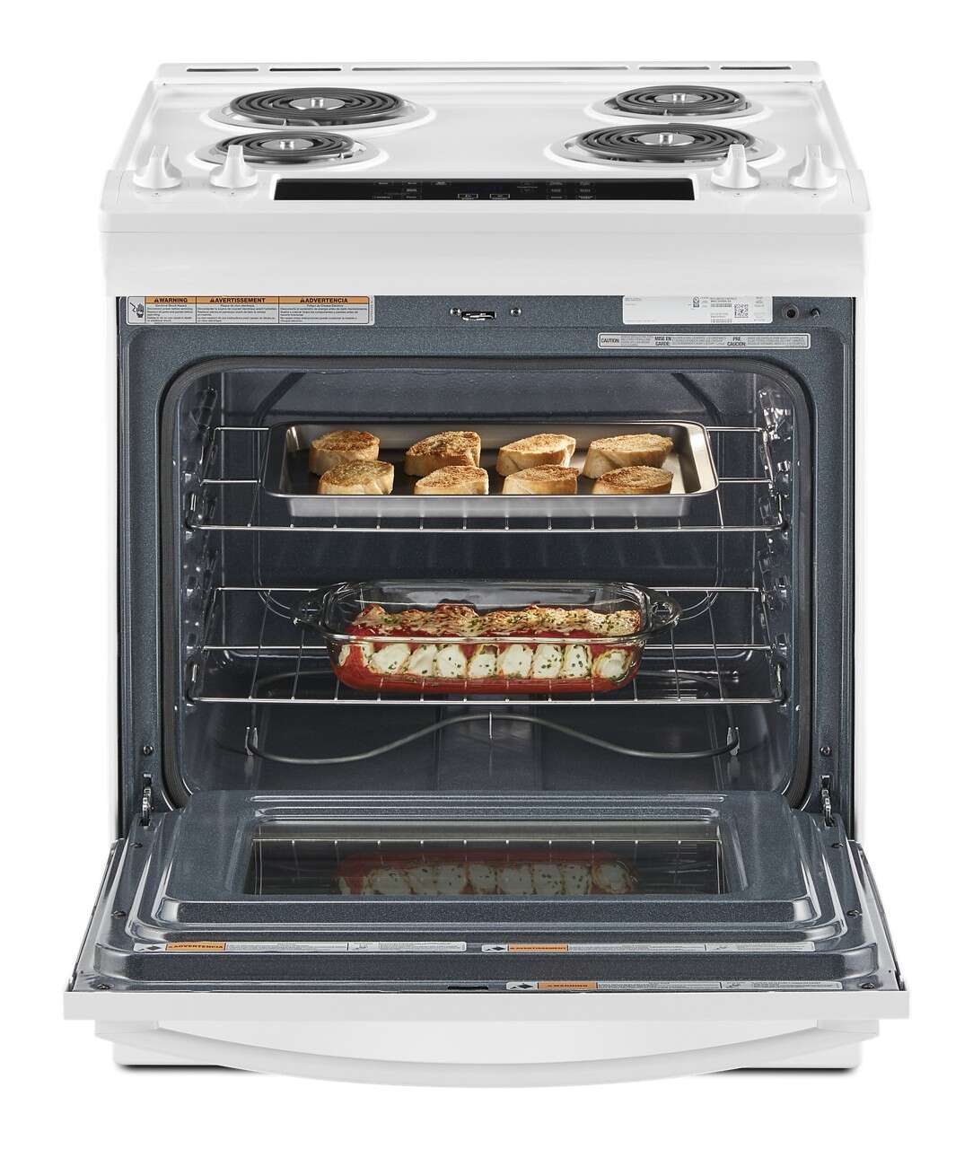 Alt View 14. Whirlpool - 4.8 Cu. Ft. Electric Range - White.