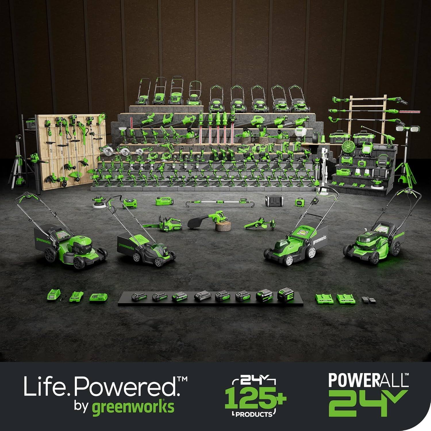 Life. Powered. by greenworks

24V POWERALL 125+ 24V PRODUCTS