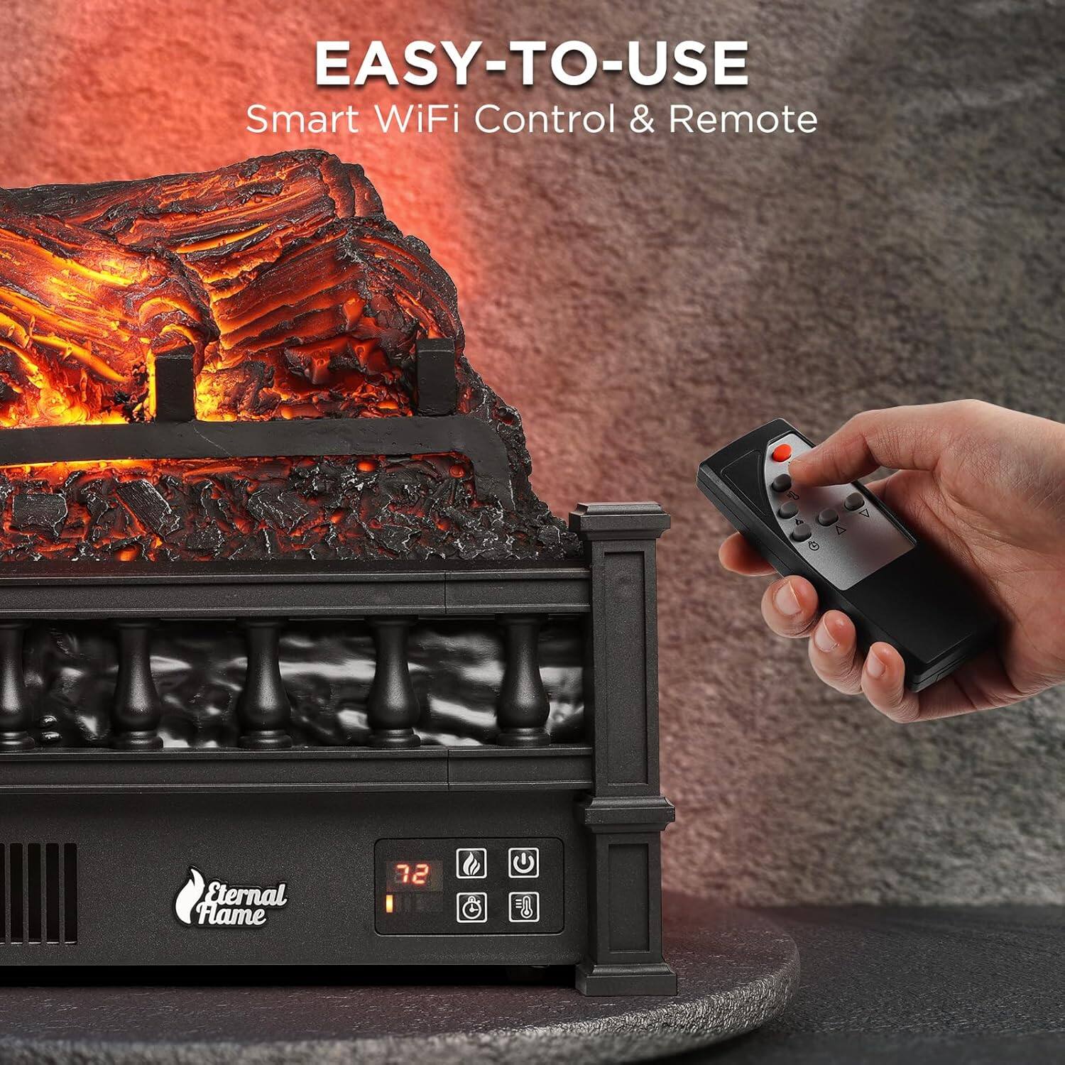 EASY-TO-USE  
Smart WiFi Control & Remote  

Eternal Flame 72