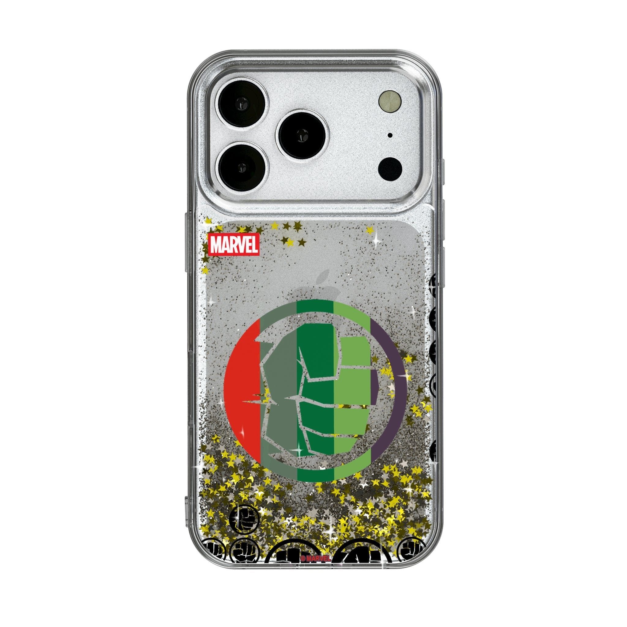 Keyscaper - Marvel Sigil Glitter Phone Case - Apple iPhone 17 Pro - Hulk