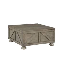Furniture of America - Zula Wood Hidden Storage Coffee Table - Gray