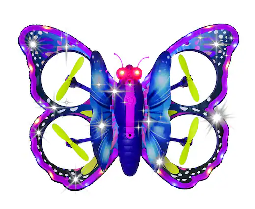 Front. Lexibook - Crosslander Butterfly Remote-Controlled Flying Toy with Gesture.