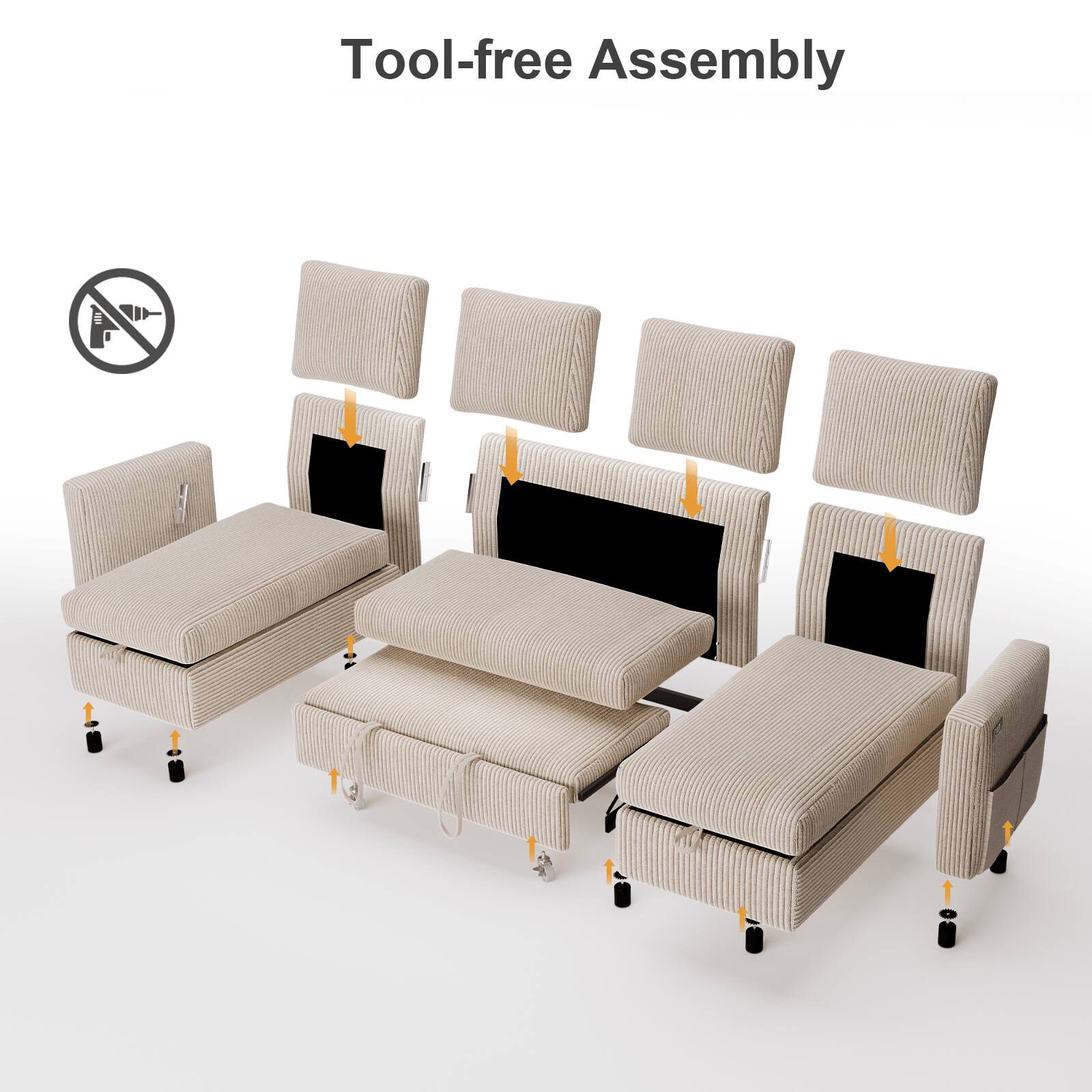 Tool-free Assembly
