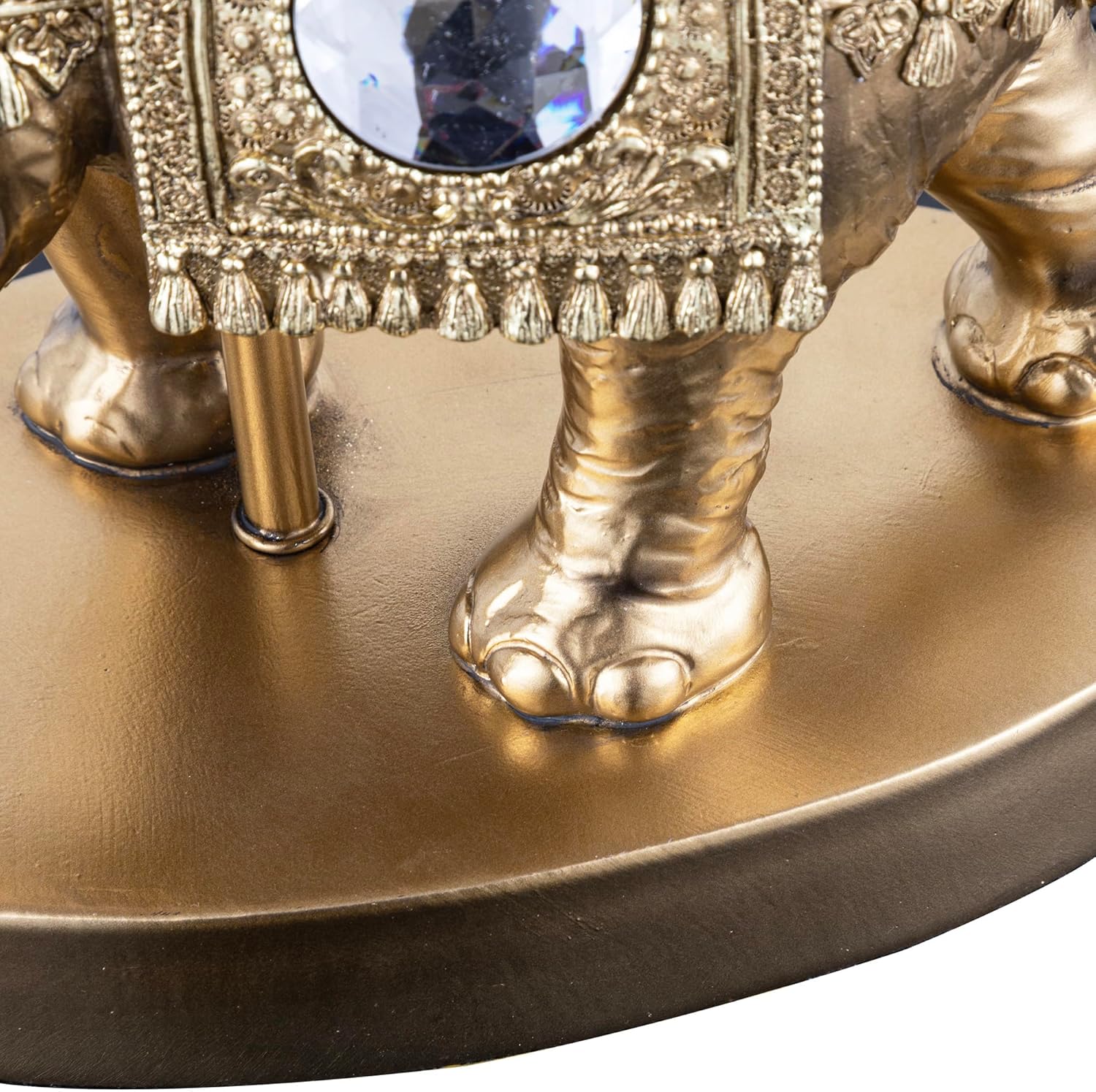 Alt View 4. FC Design - FC Design Hand Painted Detailed 18.5"H Thai Elephant Lamp Decorative Table Lamp – Stylish Decor & Gift Idea.