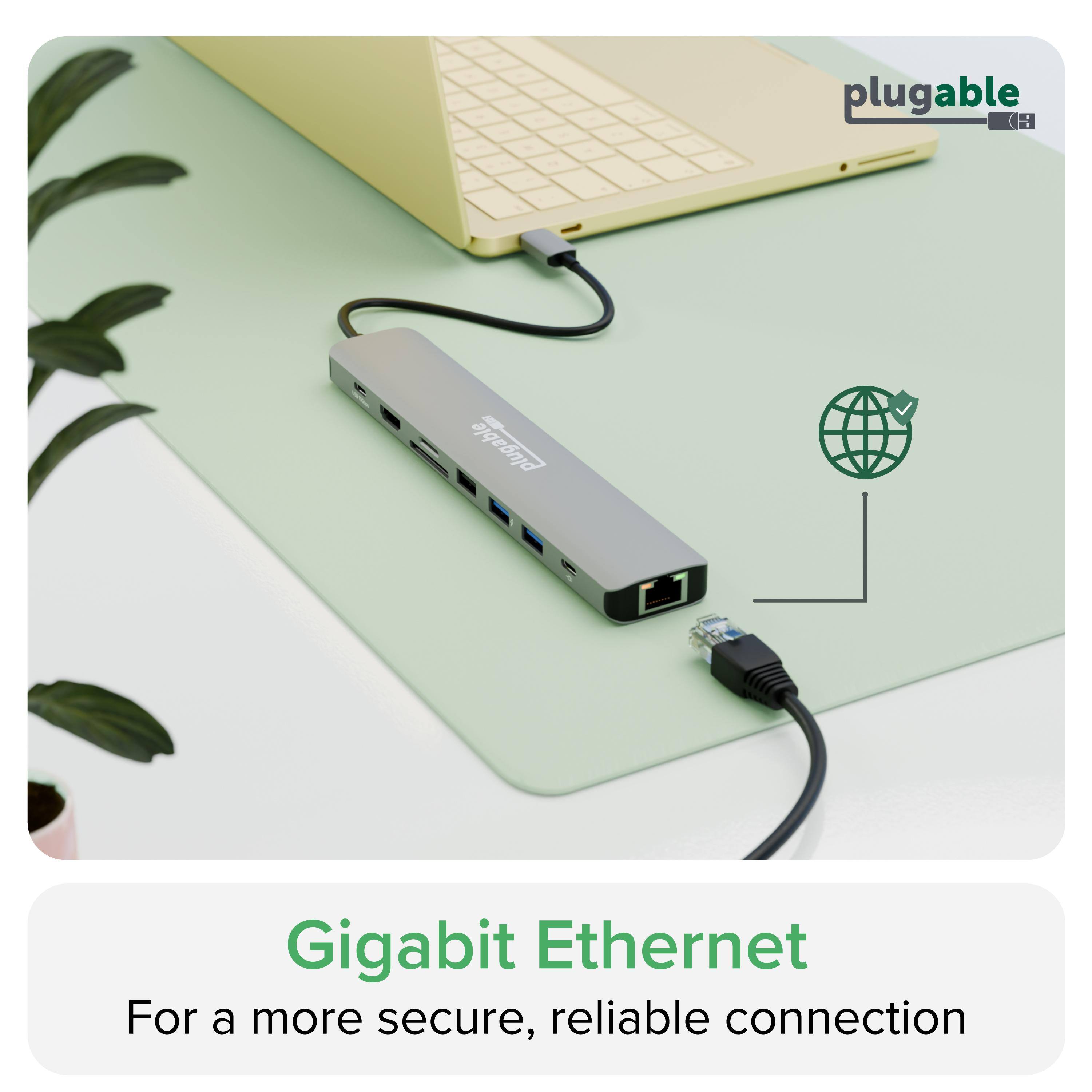plugable B H plugable - Gigabit Ethernet For a more secure, reliable connection