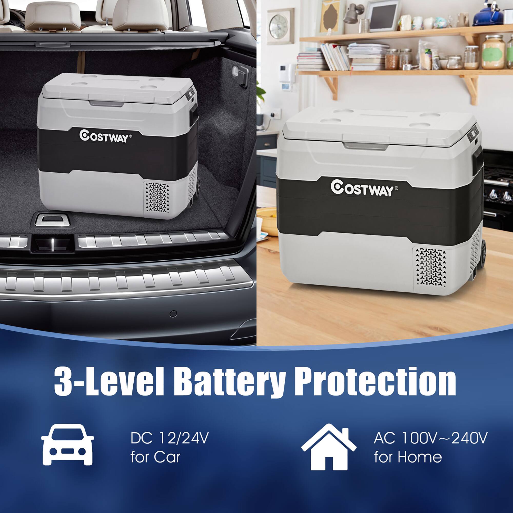 3-Level Battery Protection DC 12/24V for Car AC 100V~240V for Home