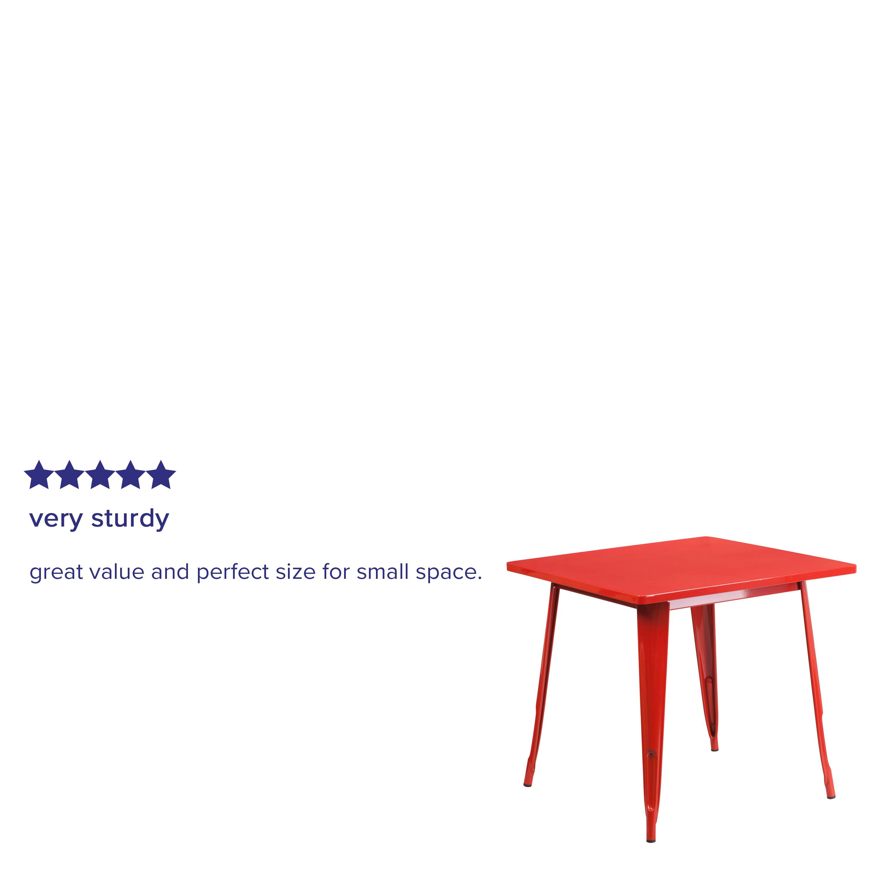 very sturdy

great value and perfect size for small space.