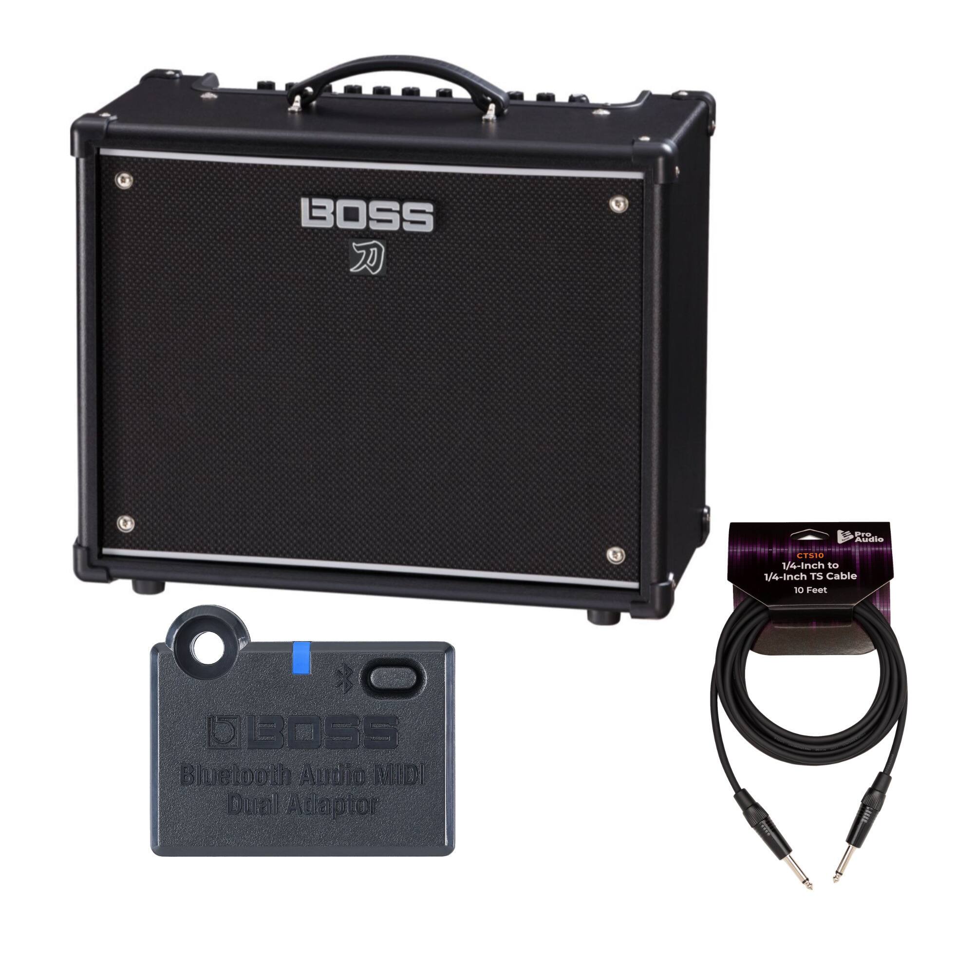BOSS eF oa LISIO 1/4-Inch to 1/4-Inch Cable 10 Feet  
BOSS Bluetooth Audio MIDI Dual Adapter