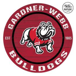 Jardine - Gardner-Webb Bulldogs 20'' x 20'' Indoor/Outdoor Circle Sign - Red