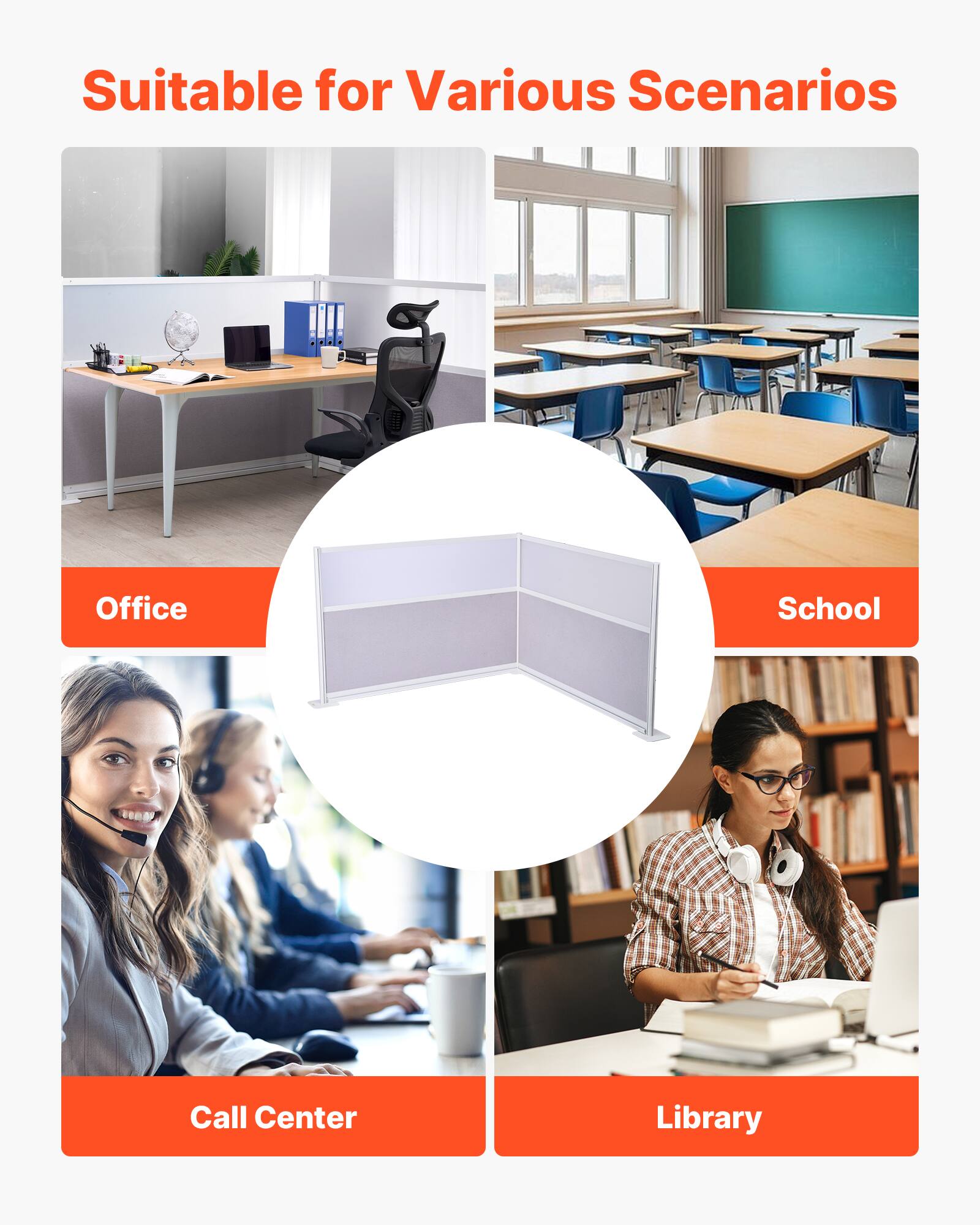 Suitable for Various Scenarios

Office  
School  
Call Center  
Library