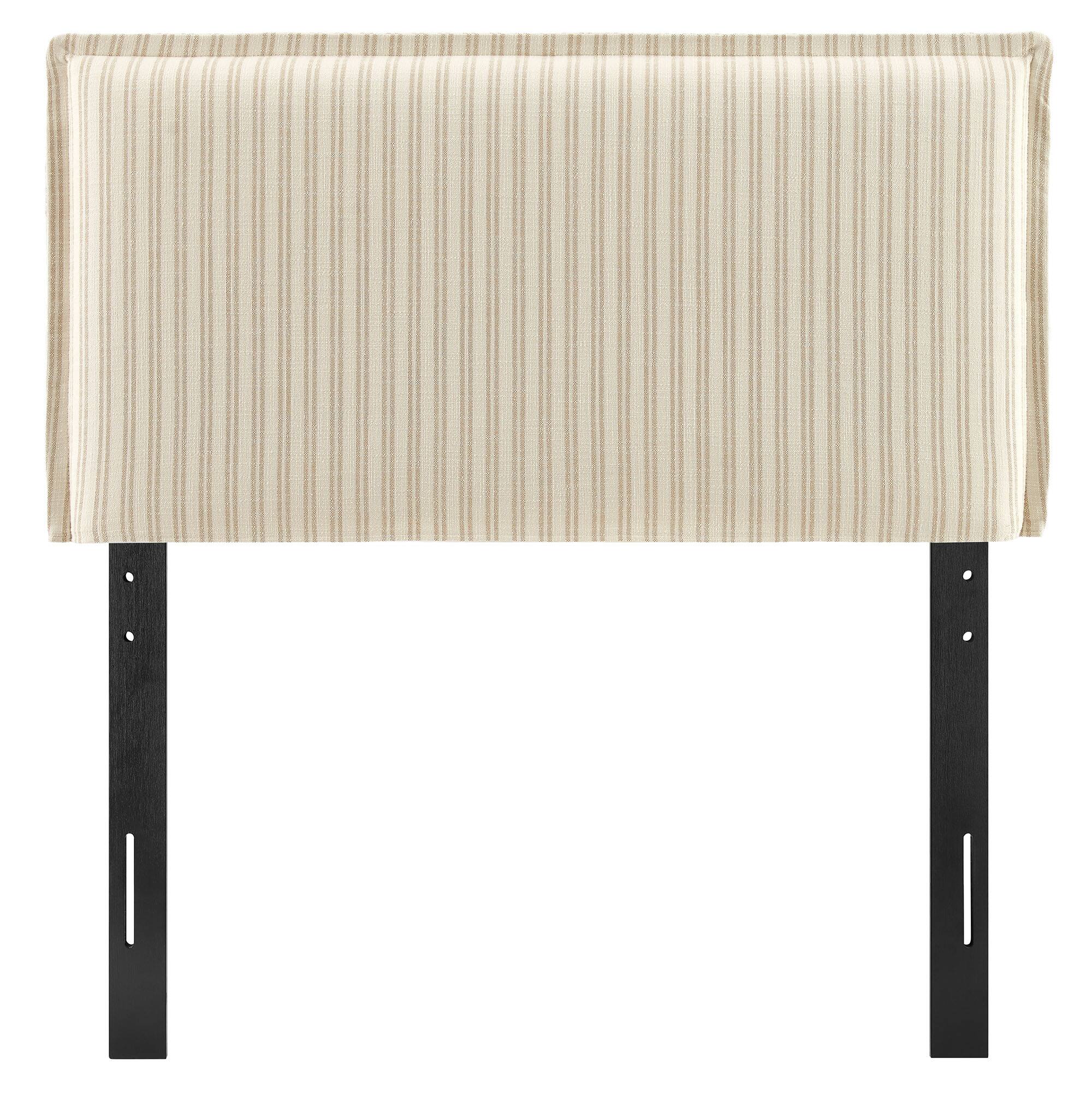 Alt View 2. Modway - Camille Striped Linen Blend Headboard by Modway - Oatmeal Stripe.