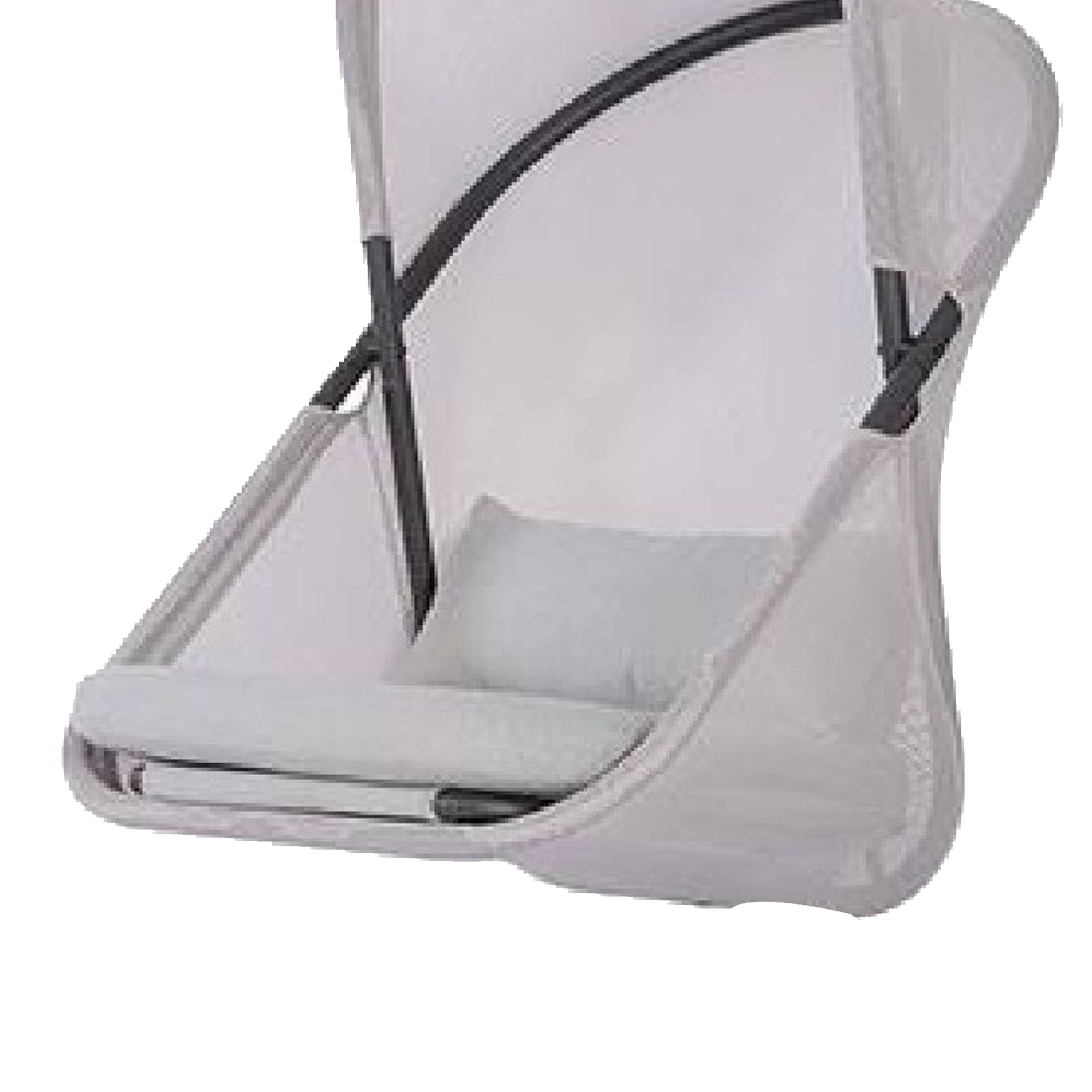 Alt View 3. Manhattan Lane - Cery Outdoor Hanging Swing Chair, Cushioned Light Gray Mesh - Light Gray.