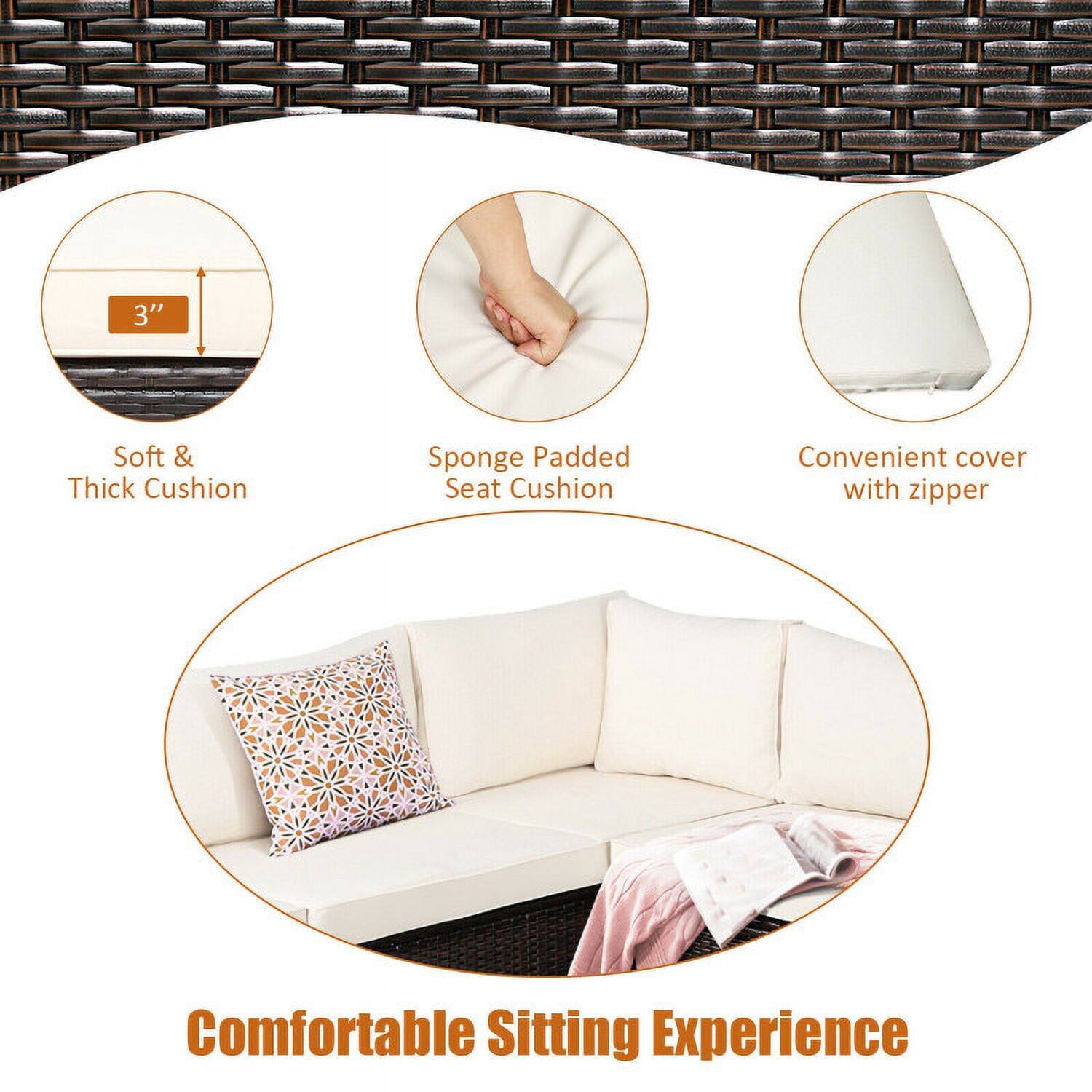 3" Soft & Thick Cushion  
Sponge Padded Seat Cushion  
Convenient cover with zipper  
Comfortable Sitting Experience