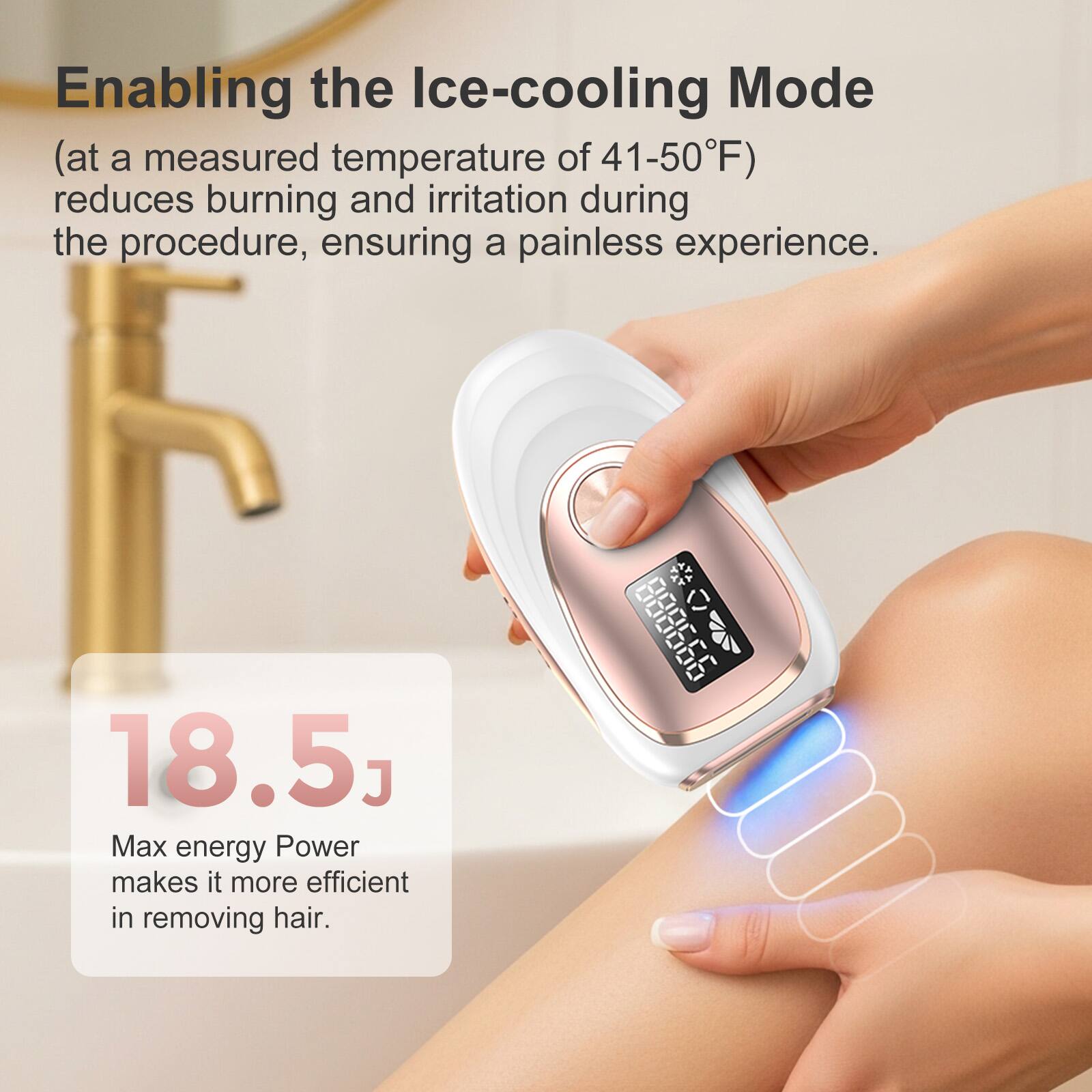 Teendow IPL Hair Removal Device for Women & Men with Ice Cooling
