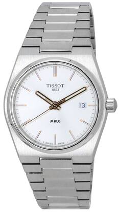 Tissot - PRX T-Classic Stainless Steel Dial Quartz T137.210.11.031.00 T1372101103100 100M Unisex Watch - Silver
