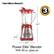 Hamilton Beach
THREE YEAR LIMITED WARRANTY
Power Elite™ Blender With 40 oz. glass jar
14.7"
8.7"
6.5"