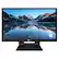 Front. Philips - 242B9T 23.8" IPS LCD Touchscreen Monitor with SmoothTouch - Black.